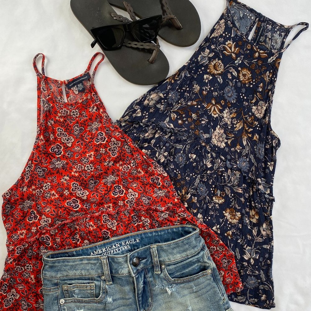 TWO American Eagle tank tops-size XS